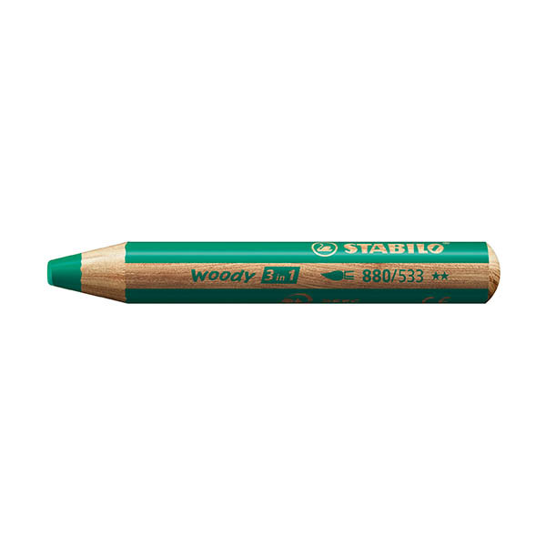 Stabilo Woody Lápiz 3 en 1 verde