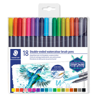 Staedtler 3001 Lettering Estuche de 18 colores de doble punta 3001TB18 209508