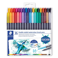 Staedtler 3001 Rotuladores de pincel con doble punta (36 unidades) 3001TB36 209509