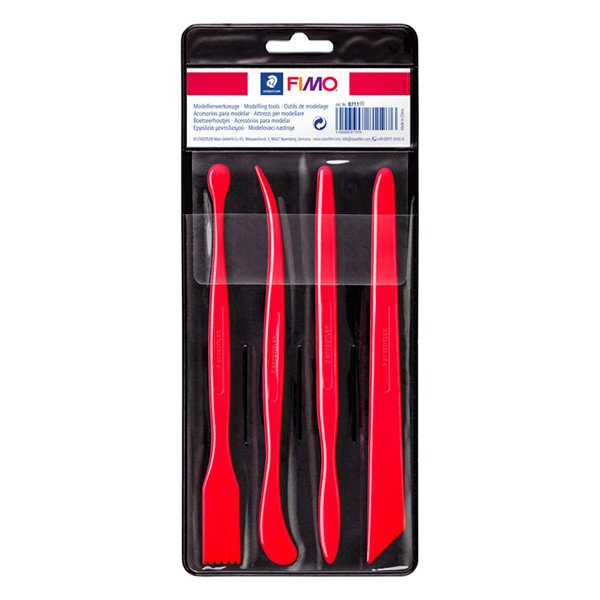 Staedtler Juego de herramientas de modelado Fimo en plástico, 4 piezas 8711 424576 - 1