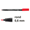 Staedtler Lumocolor 318 rojo Rotulador permanente  (redonda de 0,6 mm) 424734 - 1