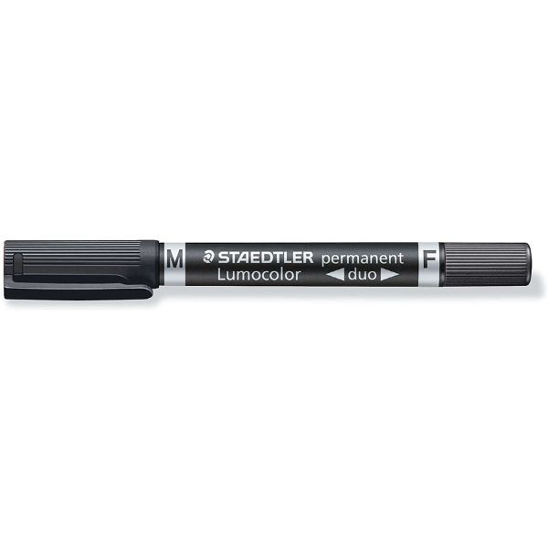 Staedtler Lumocolor Duo 348-9 Rotulador permanente negro 427393 - 1