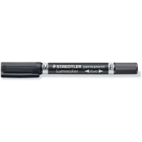Staedtler Lumocolor Duo 348-9 Rotulador permanente negro 427393