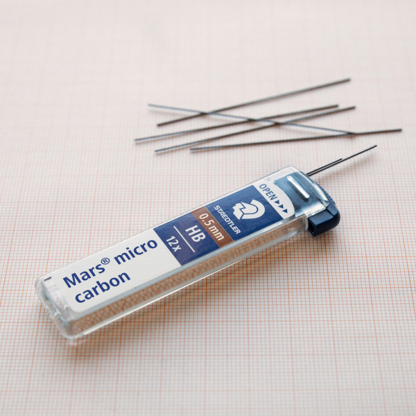 Staedtler Mars Recambios para portaminas micro de 0,5 mm (12 uds)