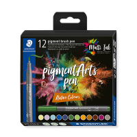 Staedtler Pigment Arts Rotuladores de pincel de colores naturales (12 unidades) 209666