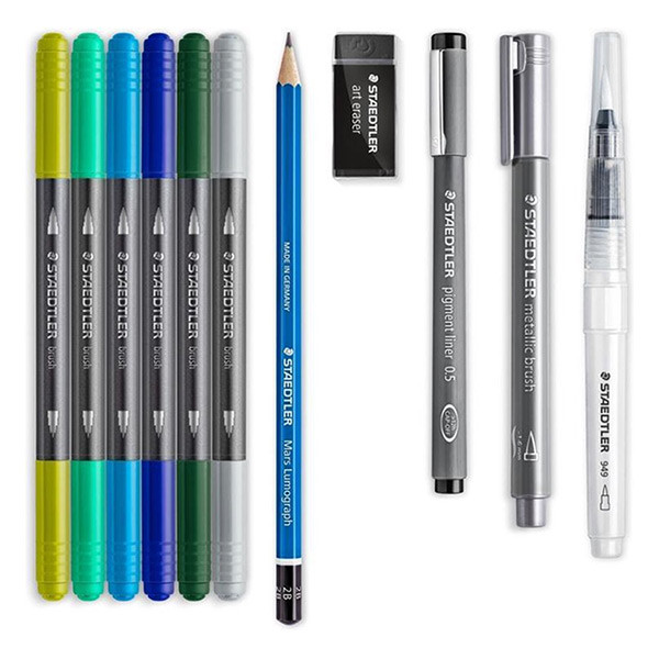 Staedtler Set mixto de acuarela y rotulación a mano 613001-2 209644 - 2