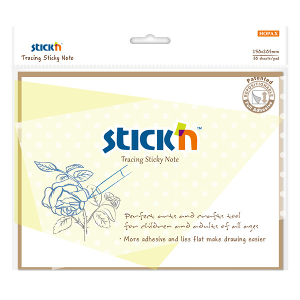 Stick'n Notas autoadhesivas transparentes 150 x 203 mm (30 hojas) 400896 Stick'n Notas autoadhesivas transparentes 150 x 203 mm (30 hojas) 400896 - 1