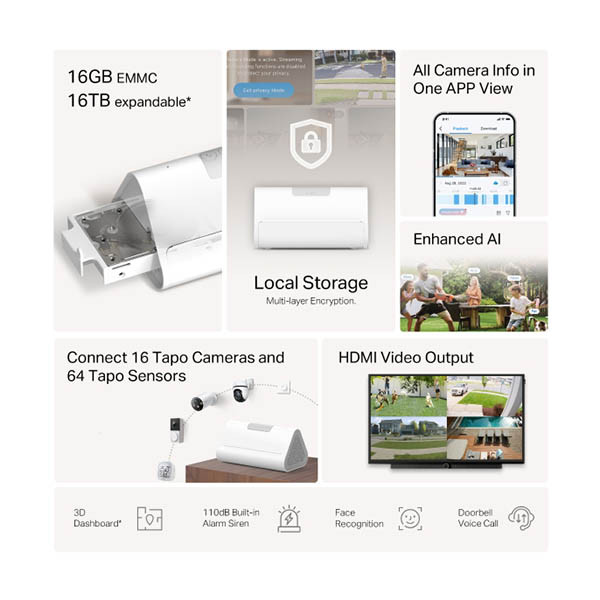 TP-Link Tapo H500 hub para hogar inteligente 828667 - 4