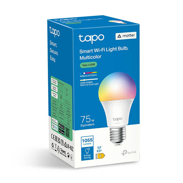 TP-Link Tapo L535E E27 bombilla inteligente tipo bola, blanca y RGB ajustable (1 unidad) 828921 - 2
