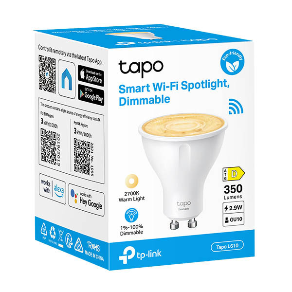 TP-Link Tapo L610 GU10 bombilla inteligente blanca (1 unidad) 828923 - 2