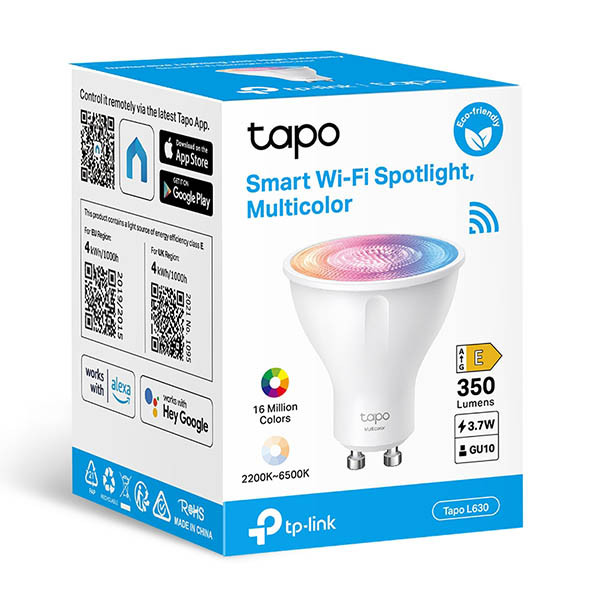 TP-Link Tapo L630 GU10 bombilla inteligente blanca y RGB ajustable (1 unidad) 828922 - 2