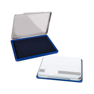 Tampón metálico con almohadilla para sellador (122X84X14MM) -Azul 79530 425982 - 1