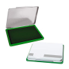 Tampón metálico con almohadilla para sellador (122X84X14MM) - Verde