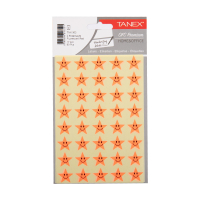 Tanex Stars - Pegatinas  rojo neón (2 x 40 piezas) TNX-303 404123