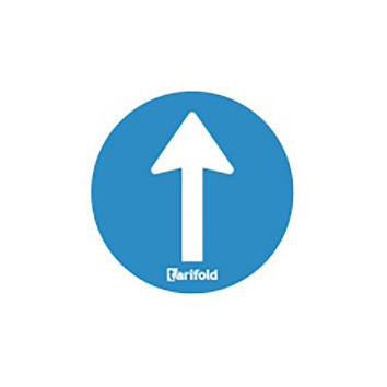 Pegatinas de advertencia autoadhesivas unidireccionales (10 unidades)