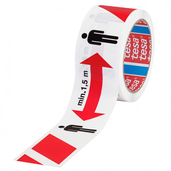 Tesa Cinta autoadhesiva para marcar suelos mín. 1,5 m' 50 mm x 50 m – imagen 3