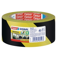 Tesa Cinta de señalización amarilla/negra 50 mm x 66 m 202256