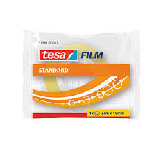 Tesa Pack x10: Tesa Cinta Adhesiva Transparente (19mm x 33M)  203295 - 1