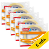 Pack x5: Tesa Cinta Adhesiva Transparente (19mm x 66M) 203297 - 1
