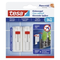 Tesa clavo adhesivo ajustable para azulejos y metal 3 kg (2 unidades) 202298
