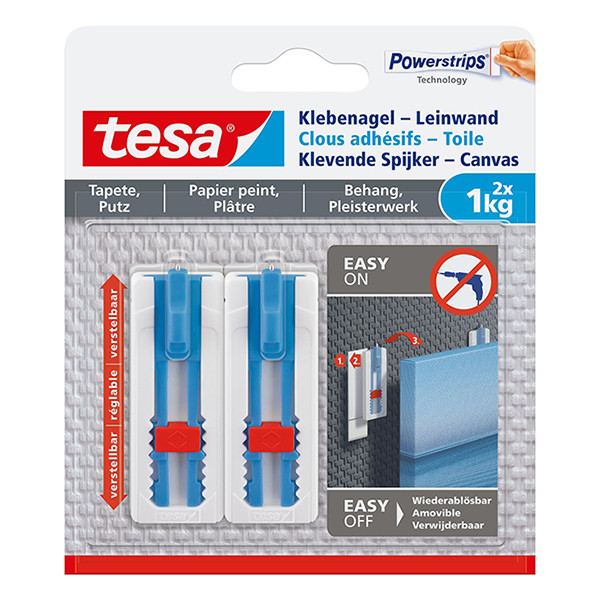 Tesa clavos adhesivos para uñas para superficies sensibles 1 kg (2 unidades) 77778-00000-00 202376 - 1