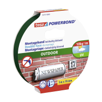 Tesa powerbond cinta adhesiva de doble cara para exteriores de 19 mm x 5 m 55751-00001-03 203358