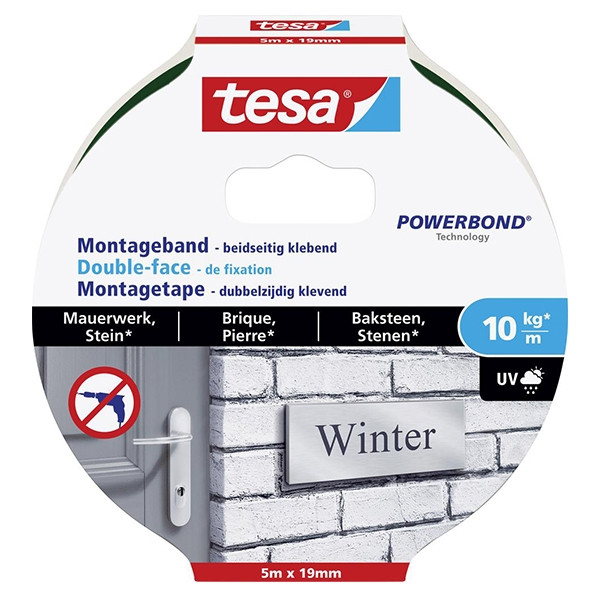 Tesa powerbond cinta de montaje para ladrillo 19 mm x 5 m