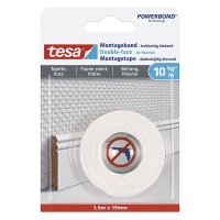 Tesa powerbond cinta de montaje para superficies sensibles 19 mm x 1,5 m 202318