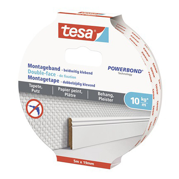 Tesa powerbond cinta de montaje para superficies sensibles 19 mm x 5 m 77743-00000-00 202319 - 3