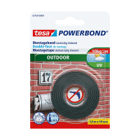 Tesa powerbond cnta adhesiva de doble cara para exteriores de 19 mm x 1,5 m 203365