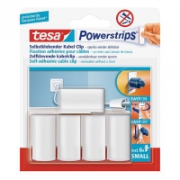 Tesa sujetacables powerstrips autoadhesivos blancos (5 unidades) 58035-00016-20 58035-16 202352