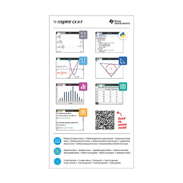 Texas Instruments TI-Nspire CX II-T Calculadora gráfica a color 206020 - 4