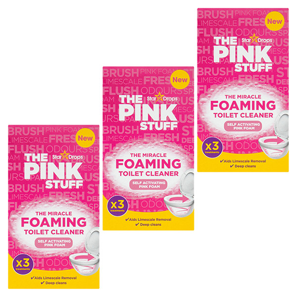 The Pink Stuff Limpiador en polvo para WC - Formato 3 x 100 gramos | Pack 3 uds SPI00024 - 1