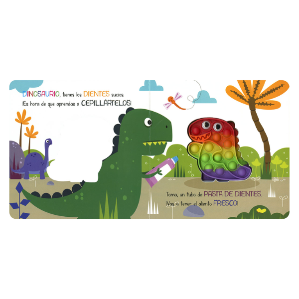 Todolibro Cuento Infantil - Dinosaurios cuento con pop-it 426845 - 2