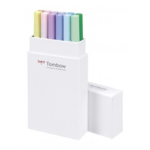 Tombow Rotuladores de pincel de colores pastel (12 unidades) 241516 - 1