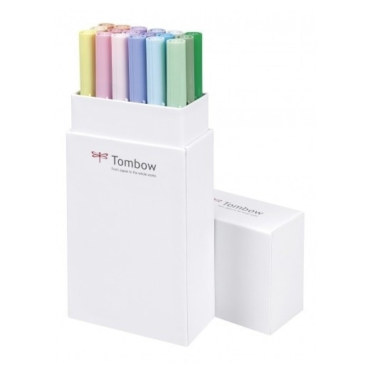 Tombow Rotuladores de pincel de colores pastel (18 unidades) 241521 - 1