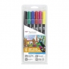 Tombow pack de rotuladores de pincel de colores primarios (6 piezas) 241512 - 1
