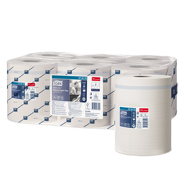 Tork Reflex™ 473472  Papel de limpieza de 2 capas | 6 rollos |  Tork M4 STO00079 - 1