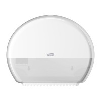 Tork T2 Mini Jumbo 555000 Dispensador para papel higiénico | blanco STO00222