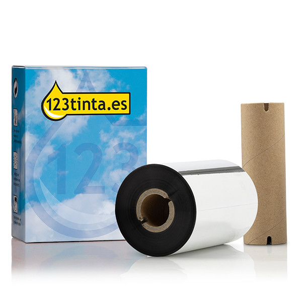 Toshiba AW6F/BSA40110 cinta de cera negra (marca 123tinta) BSA40110AW6FC 078519 - 1