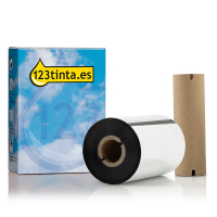 Toshiba AW6F/BSA40110 cinta de cera negra (marca 123tinta) BSA40110AW6FC 078519