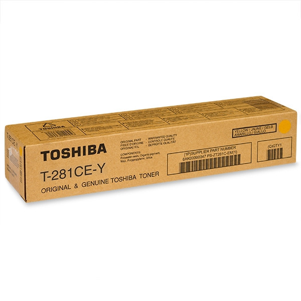 Toshiba T-281C-EY toner amarillo (original) 6AK00000107 078602 - 1