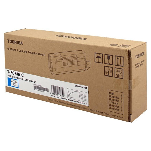 Toshiba T-FC34E-C toner cian (original) 6A000001524 078908 - 1