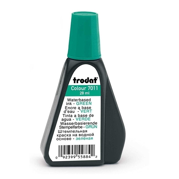 Trodat 7011 Tinta para sellos de 28 ml verde 206699 - 1