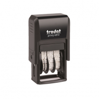 Trodat Printy 4810 Sello fechador autoentintable negro 206500