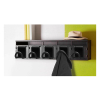 Unilux Fil perchero magnético para abrigos negro 100340762 237807 - 2