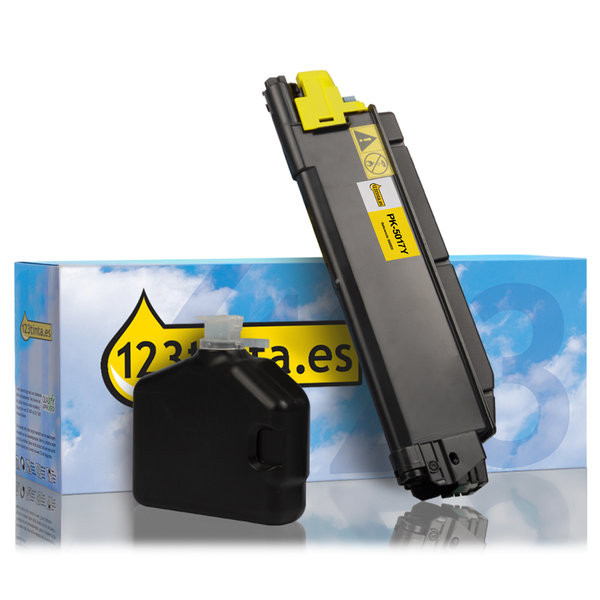 Utax PK-5017Y (1T02TVAUT0) toner amarillo (marca 123tinta) 1T02TVAUT0C 090509 - 1