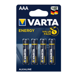 Varta Energy AAA/LR03/MN2400 Pilas Alcalinas (4 unidades) 04103229414 425881 - 1