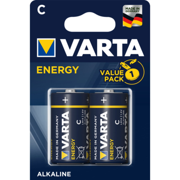 Varta Energy C/LR14/MN1400 Pilas Alcalinas (2 unidades)