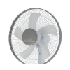 Ventilador De Pie Belmonte Blanco/gris 3 Velocidades 45w 5 Aspas Orientable 427318 - 2